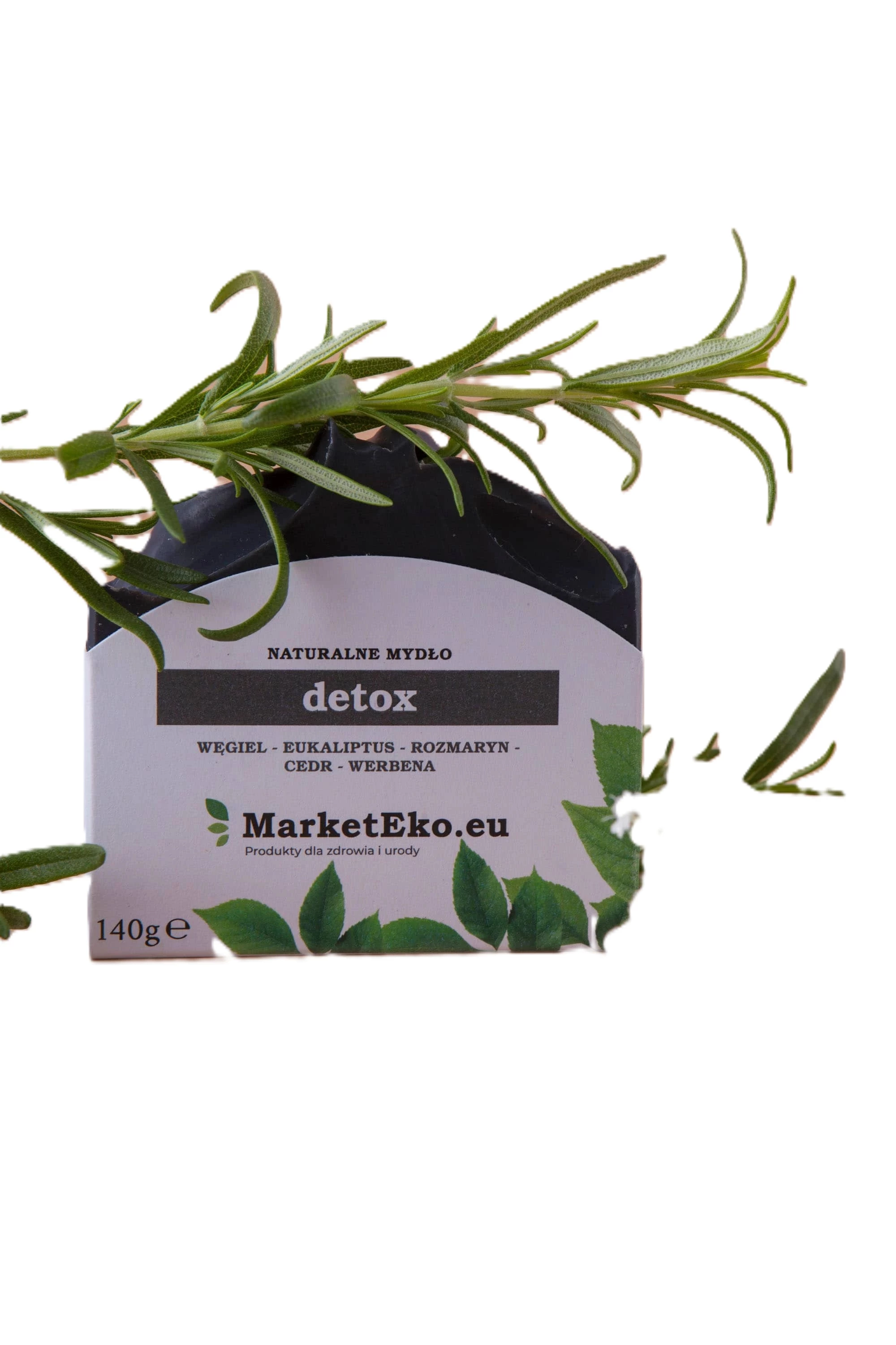 Naturalne Mydło - Detox z węglem, eukaliptusem, rozmarynem, cedrem i werbeną