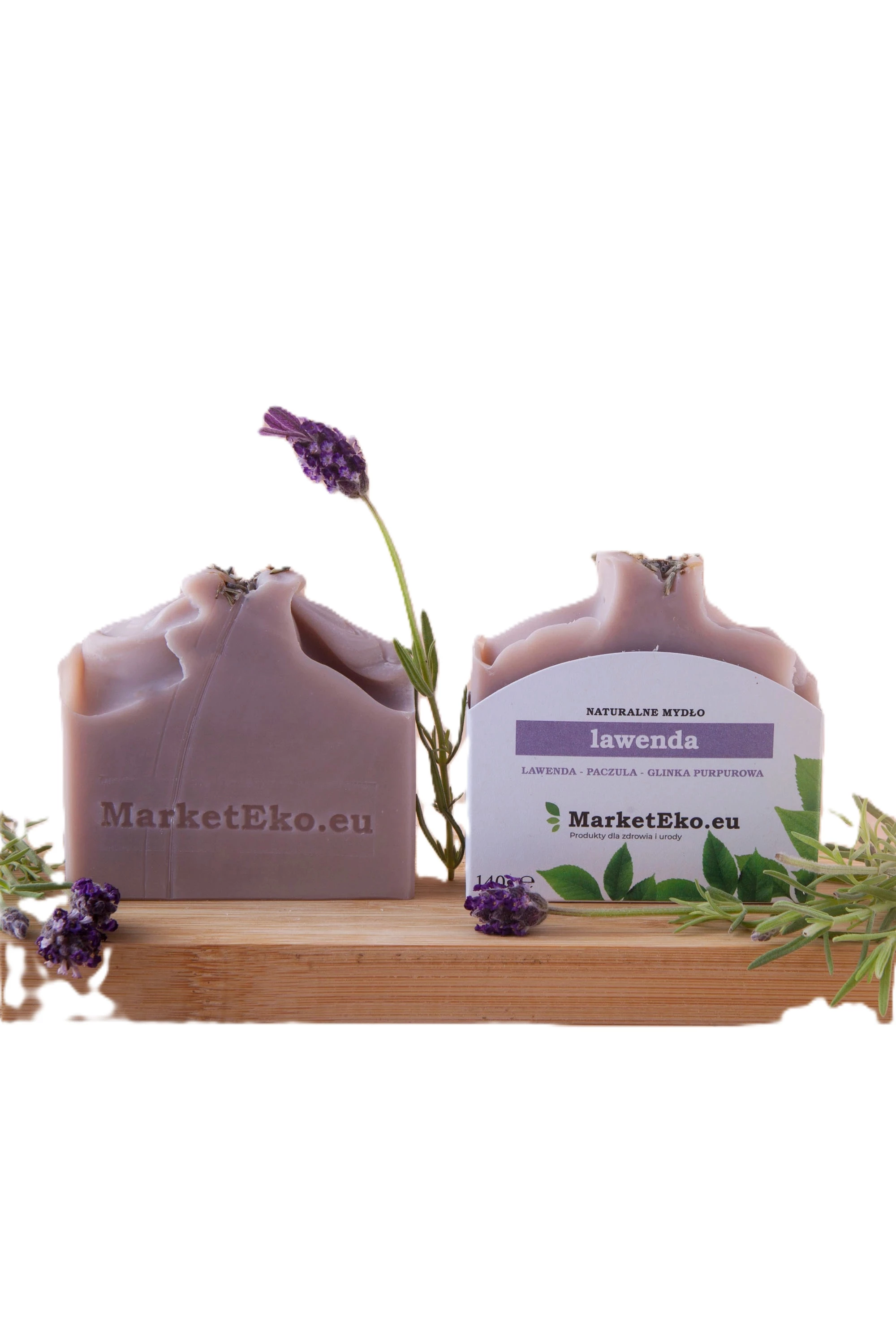 Naturalne Mydło - Lawendowe z brazylijską glinką purpurową i paczulą